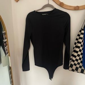NBW Abercrombie Long-Sleeve Seamless Fabric Crew Bodysuit